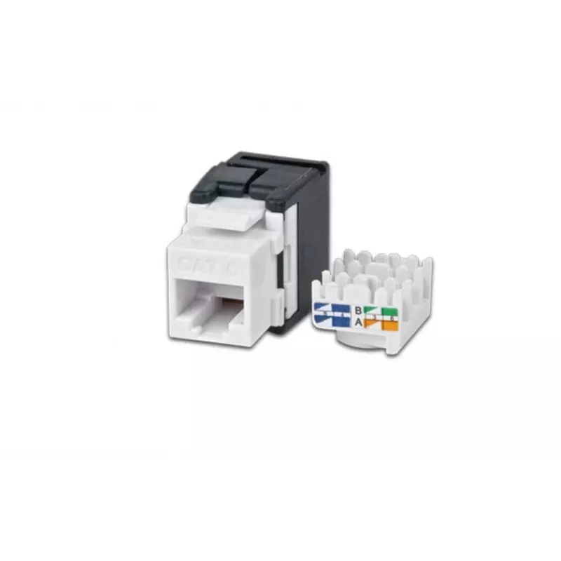 Wirewin WKS JACK KAT6A UTP keystone-module, ongeacht afgeschermd, RJ45, gereedschapsloos, wit