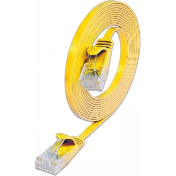 Wirewin SLIM U6 10 GE - Cat.6 slim patchkabel, U/UTP, 10 m, geel PKW-SLIM-KAT6 10.0 GE