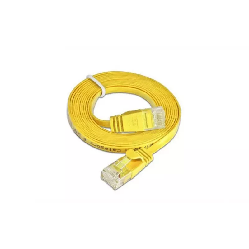 Wirewin SLIM U6 10 GE - Cat.6 slim patchkabel, U/UTP, 10 m, geel PKW-SLIM-KAT6 10.0 GE