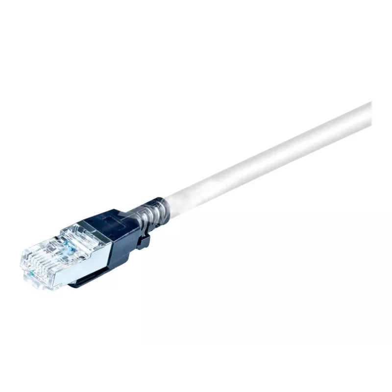 Wirewin PKW-SL-SFTP-KAT6A 1.0 SW Cat6a S/FTP netwerk-patchkabel, 1 m, grijs