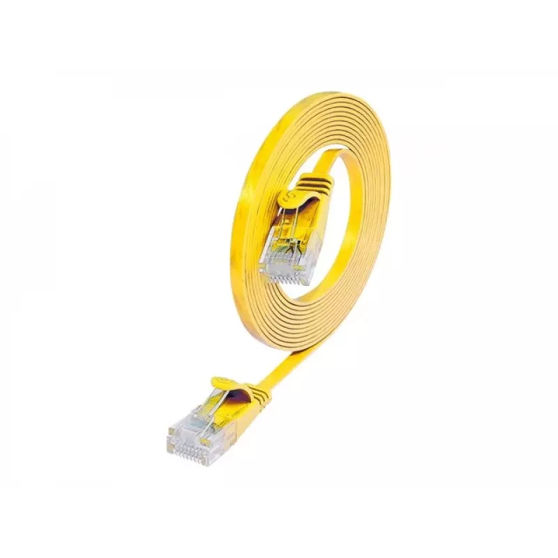 Wirewin Cat.6 slim U/UTP patchkabel, 15 m, geel PKW-SLIM-KAT6 15.0 GE