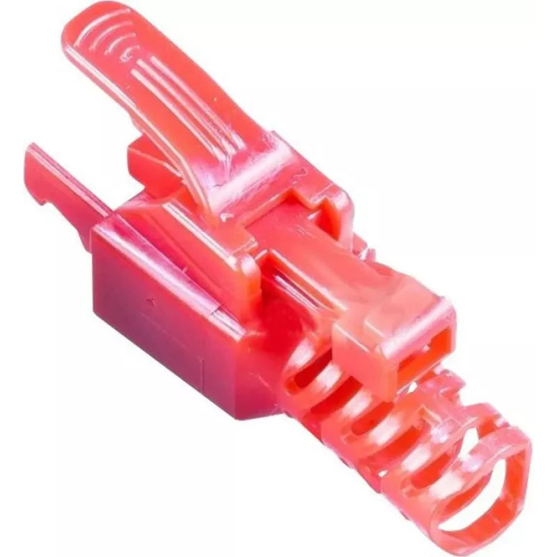 Wirewin MOD SL KAT6A STP 10 RT RJ-45 stekker, Cat.6A, STP, gereedschapsloos, rood, 10-pack
