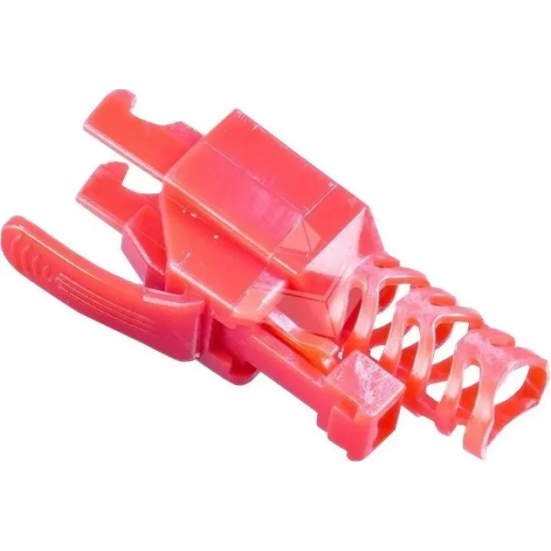 Wirewin MOD SL KAT6A STP 10 RT RJ-45 stekker, Cat.6A, STP, gereedschapsloos, rood, 10-pack