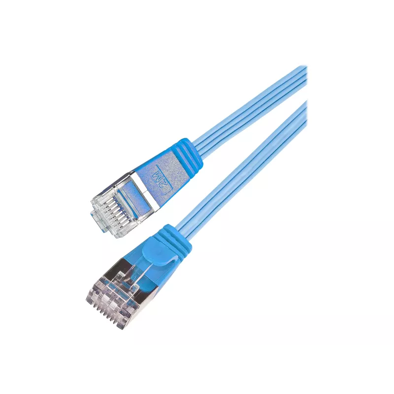 Wirewin Cat.6 SLIM-patchkabel, STP(PIMF), 0,1 m, blauw PKW-STP-SLIM-KAT6 0.1 BL