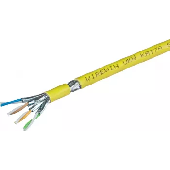 Wirewin Cat.7 installatiekabel S/FTP 1200MHz LSOH3 duplex PoE geoptimaliseerd 500 m VKW SFTP K7A L3 500DXQ