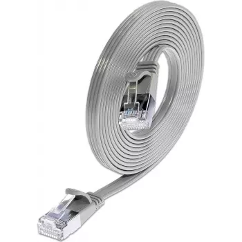 Wirewin Triotronik 0,15m Cat6 U/FTP Slim Ethernet-patchkabel, RJ45 stekker naar stekker, grijs PKW-STP-SLIM-KAT6 0.15