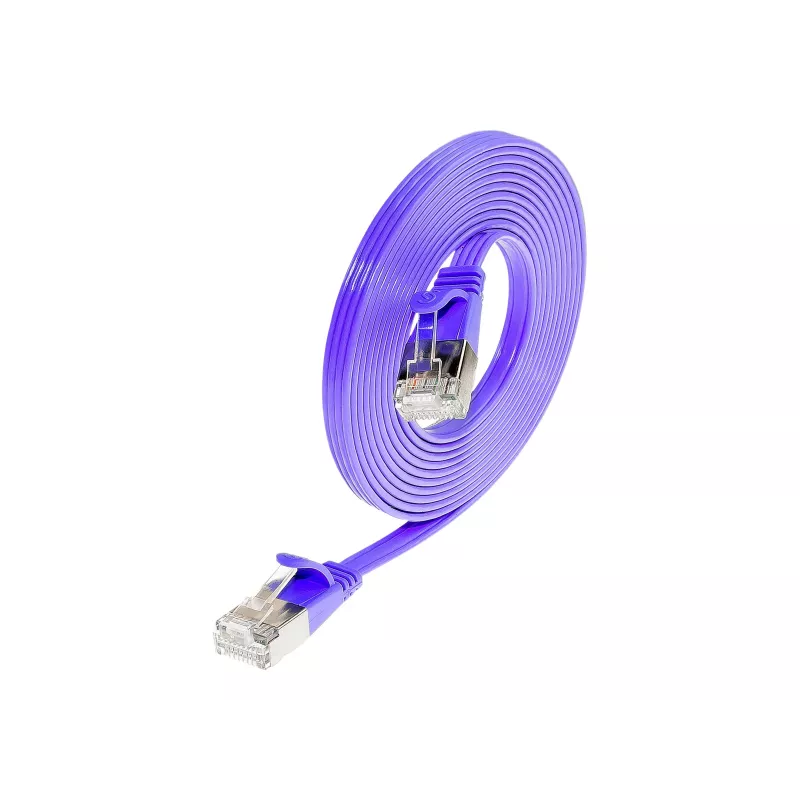 Wirewin SLIM S6 025 VT - Cat.6 SLIM-patchkabel, STP(PIMF), 0,25 m, violet PKW-STP-SLIM-KAT6 0.25 VT