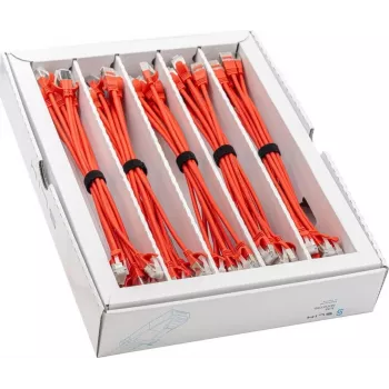 Wirewin SLIM KAT6A 10 Gigabit Light patchkabel, 0,15m, U/FTP, Ø 3,8mm, rood, 50-pack SLIM-LS-K6A 0.15 RD 50