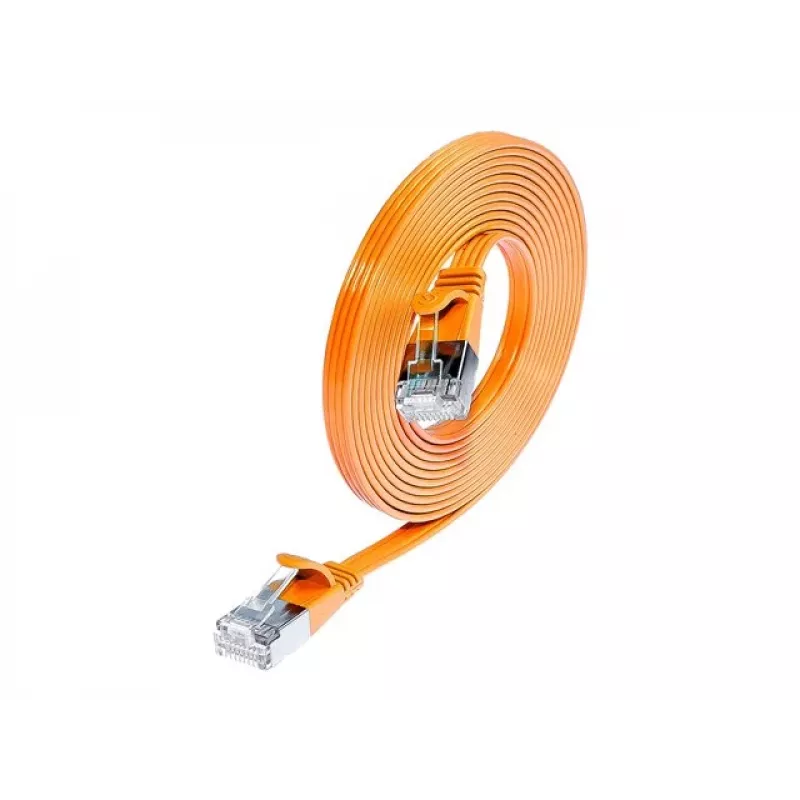 Wirewin SLIM S6 7.5 OR - Cat.6 SLIM patchkabel, STP(PIMF), 7,5 m, oranje (PKW-STP-SLIM-KAT6 7.5 OR)