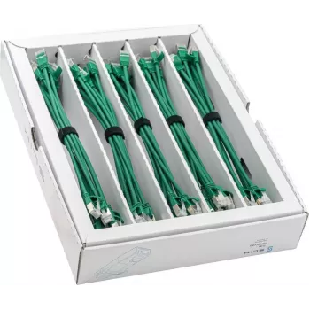 Wirewin SLIM-LS-K6A 0,25 GN 50 Cat6A U/FTP Slim patchkabel, 0,25m, groen, 50-pack