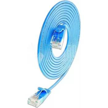 Wirewin Triotronik PKW-LIGHT-K6 1.5 BL Cat6 UTP Ethernet-patchkabel, RJ45 stekker naar stekker, 1,5 m, blauw