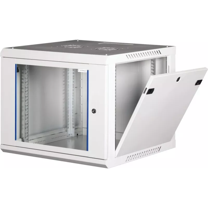 Wirewin 19-inch wandbehuizing, uit één stuk, Pro 3e generatie, Flat-Pack, 600x600mm, lichtgrijs (WCAB PS3 600X600X12U FP)