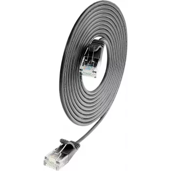 Wirewin Cat.6 SLIM-Light patchkabel U/UTP 1,5m zwart PKW-LIGHT-K6 1.5 SW