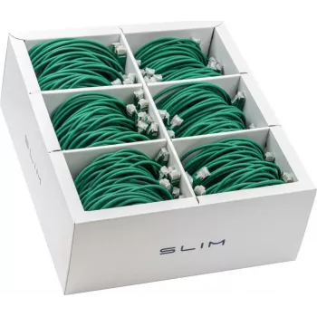 Wirewin Cat6A U/FTP Slim Ethernet-patchkabel, 1m, groen, 90-pack SLIM-LS-K6A 1.0 GN 90