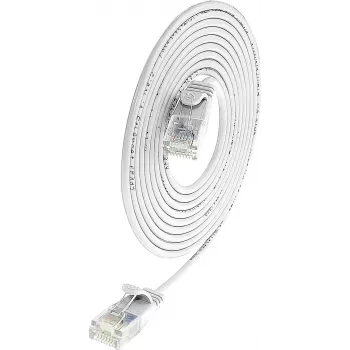 Wirewin SLIM UL6 10 WS - Cat.6 Slim-Light patchkabel, U/UTP, 10 m, wit PKW-LIGHT-K6 10.0 WS