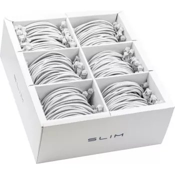 Wirewin SLIM-LS-K6A 1.5 WT 60 - Cat.6A Slim patchkabel, U/FTP, 1,5m, wit, 60-pack