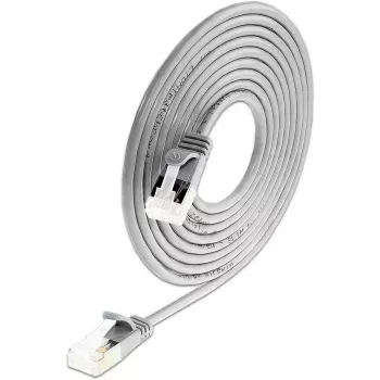 Wirewin SLIM-LS-K6A 0,15 50 Cat6A Slim Ethernet-patchkabel, 0,15m, U/FTP, grijs, 50-pack