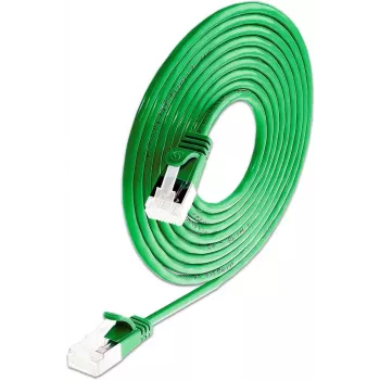 Wirewin SLIM-LS-K6A 0.15 GN 50 - Cat6a U/FTP Slim Ethernet-patchkabel, 0,15m, groen, 50-pack