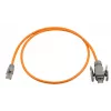 Wirewin industriële Cat.6A S/FTP PUR patchkabel, 5m, oranje, IP67 RJ45 PKW-I1-SF-K6A-PUR 5.0 OR