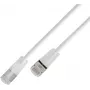 Wirewin SLIM KAT6A 10 Gigabit Light patchkabel, U/FTP, transparante stekkers, 0,5 m, wit SLIM-L-UF-K6A-TL 0.5 WT