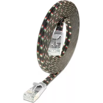 Wirewin Triotronik PKW-TOUGH-STP-K6 1.0 Cat6 U/FTP Patchkabel, RJ45 male naar male, 1 m, grijs