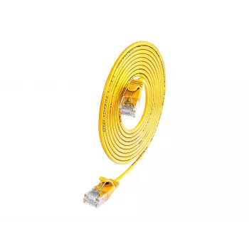 Wirewin Cat.6 SLIM-Light-patchkabel U/UTP 7,5 m geel PKW-LIGHT-K6 7.5 GE