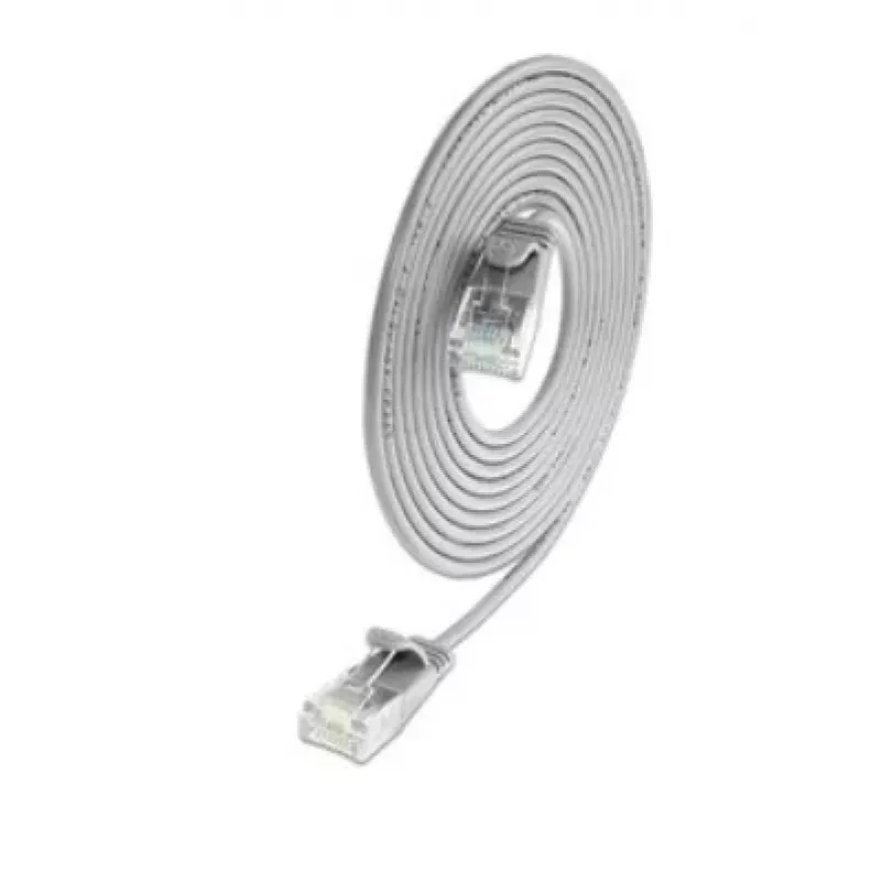 Wirewin SLIM KAT6A 10 Gigabit Light-patchkabel rond, U/UTP, Ø 3,6 mm, grijs (SLIM-L-UU-K6A 1.5)