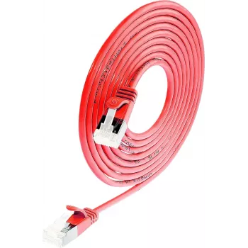 Wirewin Cat 6a U/FTP Slim-patchkabel, rood, 5,0 m PKW-LIGHT-STP-K6A 5.0 RT