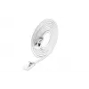 Wirewin Light-patchkabel rond U/FTP Cat 6a wit 5,0 m slank, afgeschermd, PoE, flexibele dunne kabel voor speciale toepassingen (PKW-LIGHT-STP-K6A 5.0 WS)
