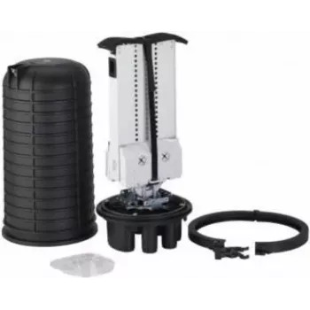 Optotec IP68 Outdoor Dome-lasmof, max. 432 vezels, 525 mm hoogte, 2x ovaal, 8x rond FTTx (FOCUS-ODC2-CB)