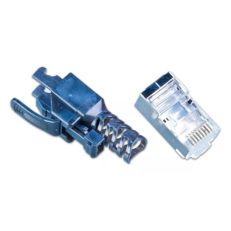 Wirewin MOD SL KAT6A STP 10 SW RJ45 veldmonteerbare stekker, Cat6A, afgeschermd, 10-pack