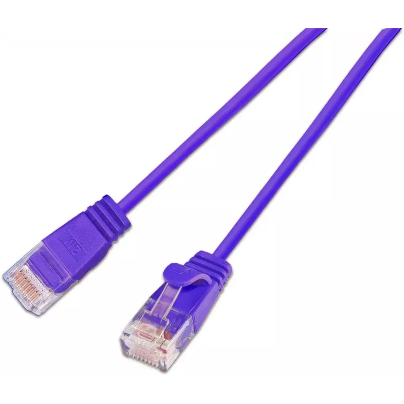 Wirewin SLIM KAT6A 10 Gigabit Light-patchkabel rond, U/UTP, Ø 3,6 mm, violet (SLIM-L-UU-K6A 3.0 VT)