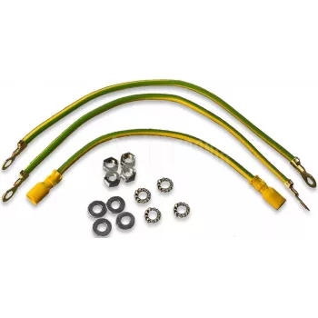 Wirewin WCAB PS2 aardingsset - kopergecoate stalen aardingsrail, 2,5mm² koperlitze kabel, 4-6 aansluitpunten