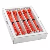 Wirewin SLIM-LS-K6A 0.25 RD 50 - Cat.6A U/FTP Slim Ethernet patchkabel, 0,25m, rood, 50-pack