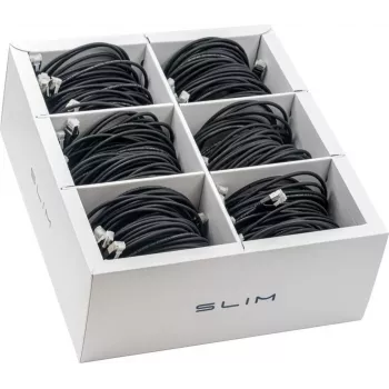 Wirewin SLIM KAT6A 10 Gigabit Light patchkabel, 1,5m, U/FTP, Ø 3,8mm, zwart, 60-pack KAT6A LIGHT afgeschermd (SLIM-LS-K6A 1.5 BK 60)