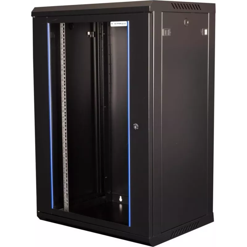 Wirewin 19 inch wandbehuizing, eendelig, Pro 3e generatie, 600x450mm, zwart (WCAB PS3 600X450X9U B)
