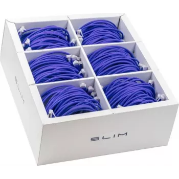 Wirewin SLIM-LS-K6A 3.0 VT 36 - Cat6a U/FTP Slim Ethernet patchkabel, 3m, violet, 36-pack