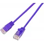 Wirewin SLIM KAT6A 10 Gigabit Light patchkabel rond, U/UTP, Ø 3,6 mm, violet (SLIM-L-UU-K6A 0.1 VT)
