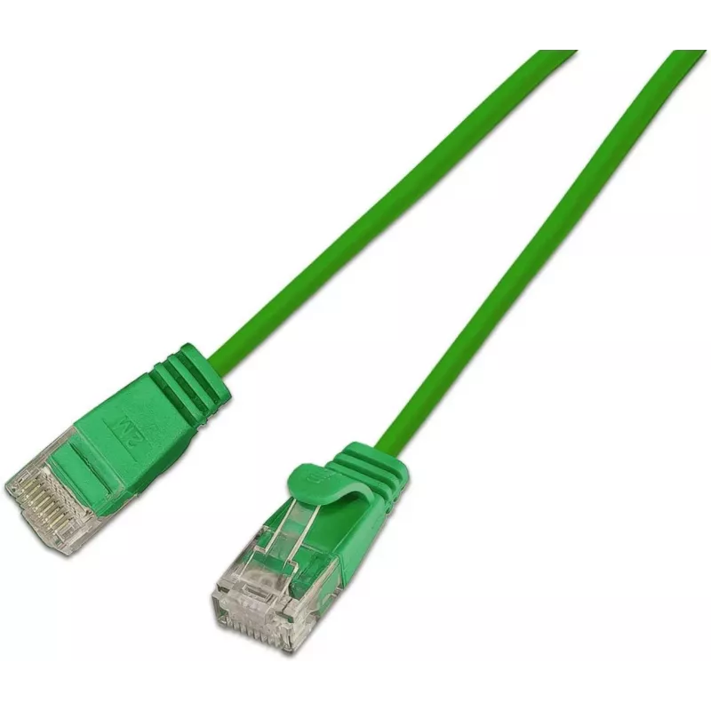 Wirewin Cat6a U/UTP 10 Gigabit Slim Ethernet-patchkabel, 0,5 m, groen SLIM-L-UU-K6A 2.0 GN