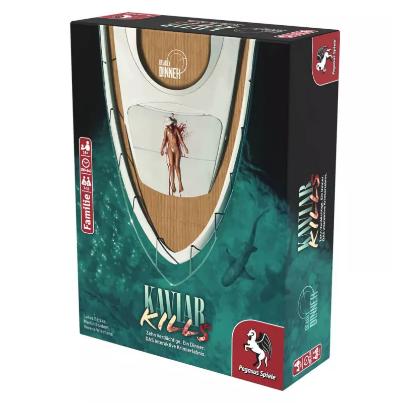 Pegasus Spiele Deadly Dinner – Kaviar Kills 19014G detective-partyspel