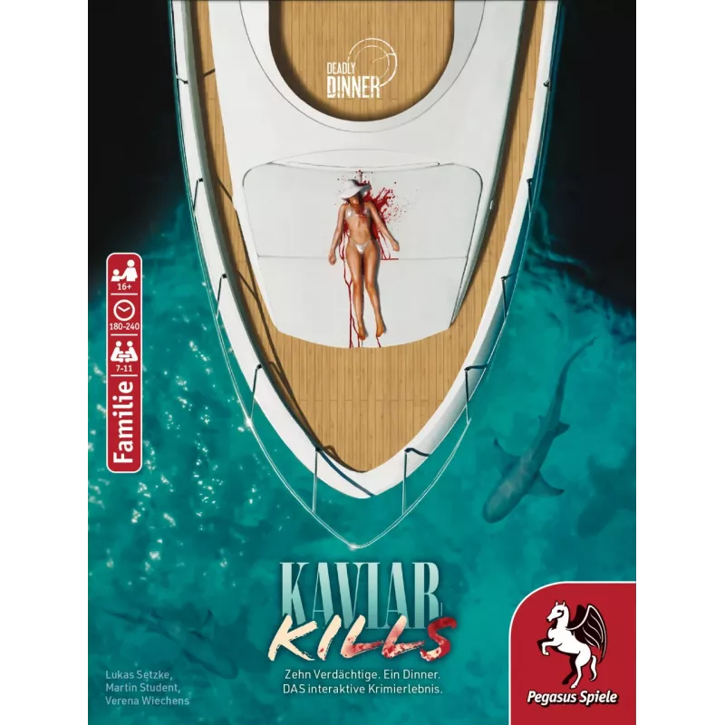 Pegasus Spiele Deadly Dinner – Kaviar Kills 19014G detective-partyspel