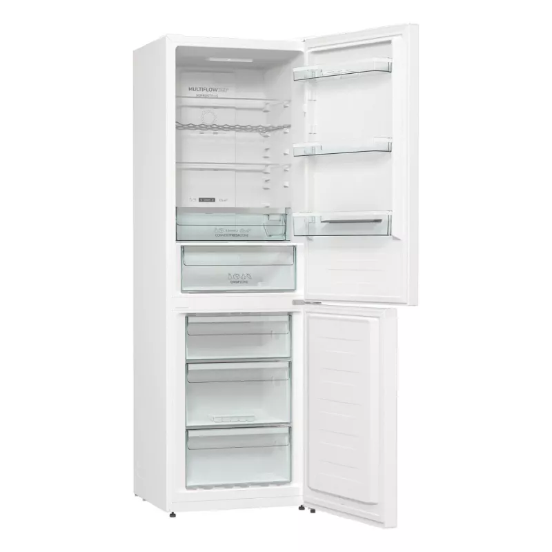 Gorenje NRK619C61W4OT vrijstaande koel-vriescombinatie, 185 cm hoogte, energie-efficiëntieklasse C, wit