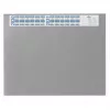 DURABLE bureaubladonderlegger met transparante folie en kalender 65x52 cm grijs