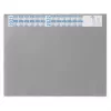DURABLE bureaubladonderlegger met transparante folie en kalender 65x52 cm grijs
