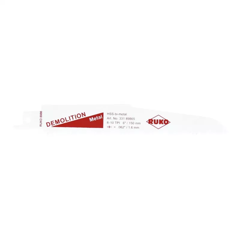 RUKO afbreekzaagblad 6 inch 150mm 8-10 TPI (5-pack)
