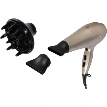 Remington AC 8605 Advanced Colour Protect haardroger, 2200 W, ionentechnologie, 3 warmtestanden, zwart met roségoud accenten