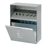 Bartscher 860001 wandasbak, roestvrij staal, zilver, afsluitbaar