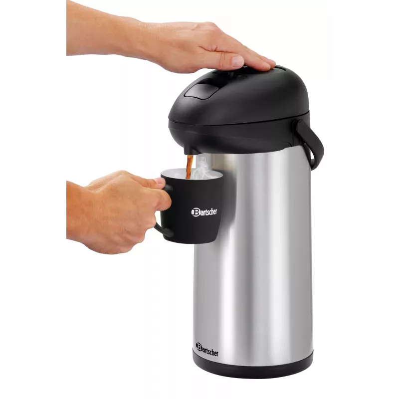 Bartscher isoleerkan 5L zwart/zilver