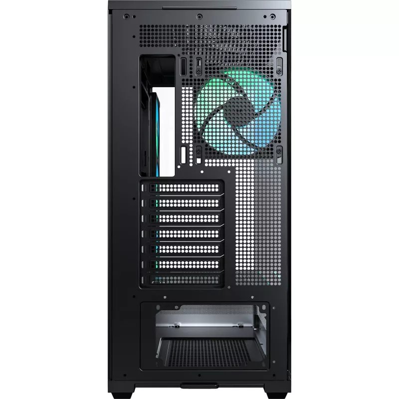 MONTECH TG3 Pc-behuizing, gehard glas x2, zwart