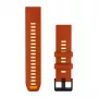 Garmin QuickFit 22 horlogeband, siliconen, Autumn Orange/Spark Orange
